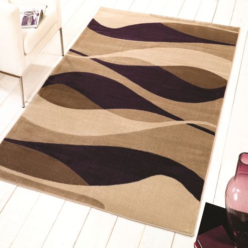 Image of Sincerity Modern Contour Purple 160x230 Cm Rug