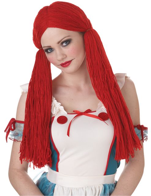 Image of Rag Doll Wig Red