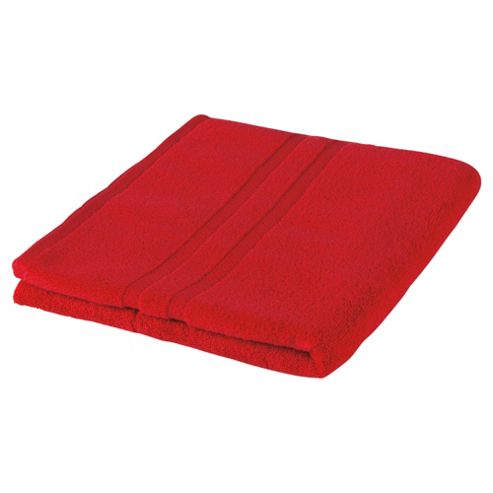 Image of Tesco 100% Combed Cotton Face Cloth - Red