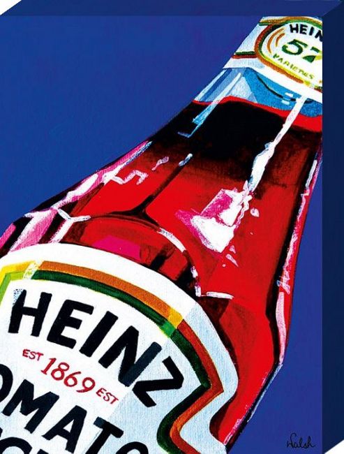 Image of Heinz Orla Walsh Pop Art Ketchup Large Canvas Print