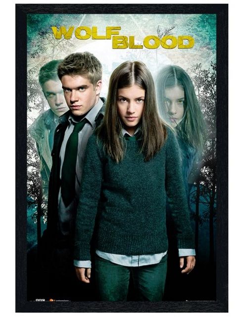 Image of Black Wooden Framed Wolfblood Maddy & Rhydian Poster