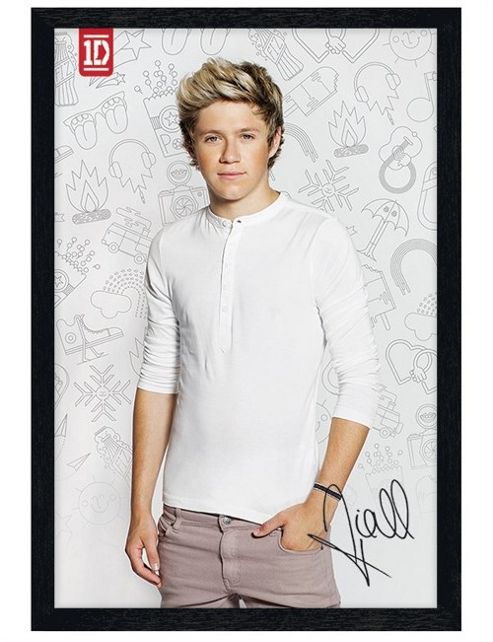Image of Black Wooden Framed One Direction Niall Horan Poster