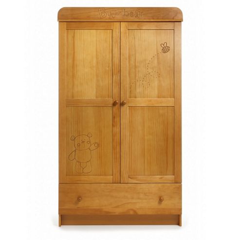 Image of Obaby B Is For Bear Double Wardrobe - Country Pine