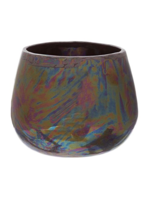 Image of Lustre Ceramic Votive, Blue