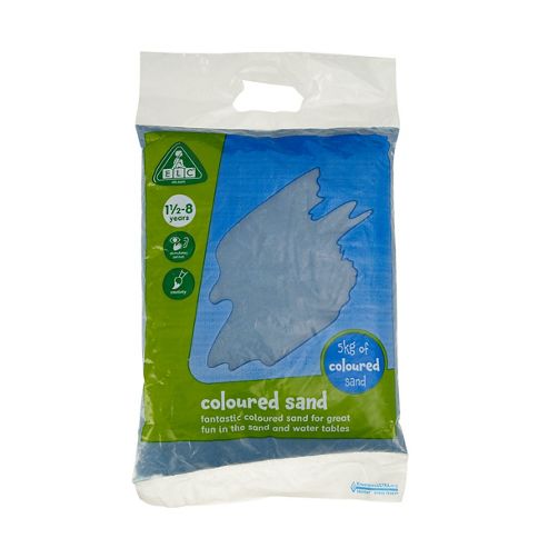 Image of Elc Blue Coloured Play Sand - 5kg Bag