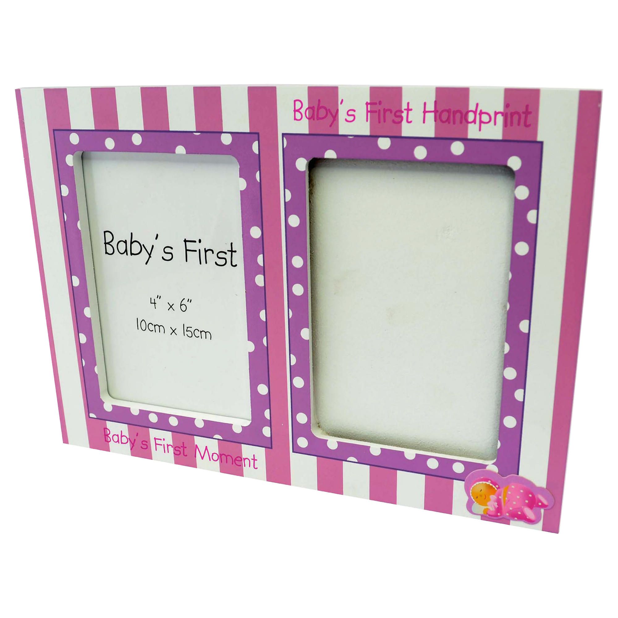 Baby Girls First Hand Print & Frame set