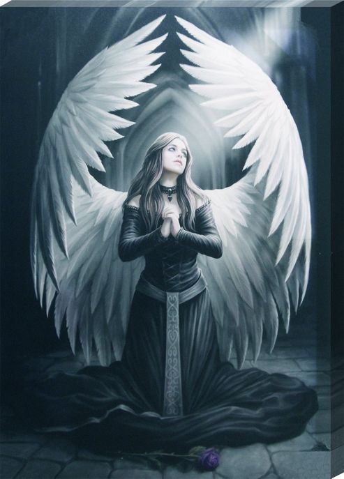 Image of Anne Stokes Prayer For The Fallen Canvas Print