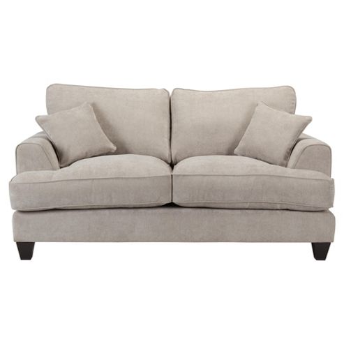 Image of Hampton Small 2 Seater Fabric Sofa, Light Grey