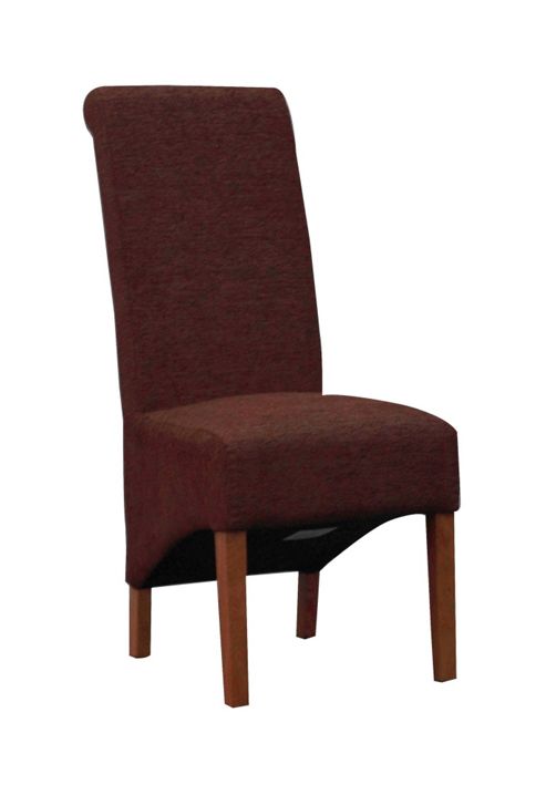 Image of Rustic Retreat Muirend Chenille Dining Chair (set Of 2) - Antique Brown