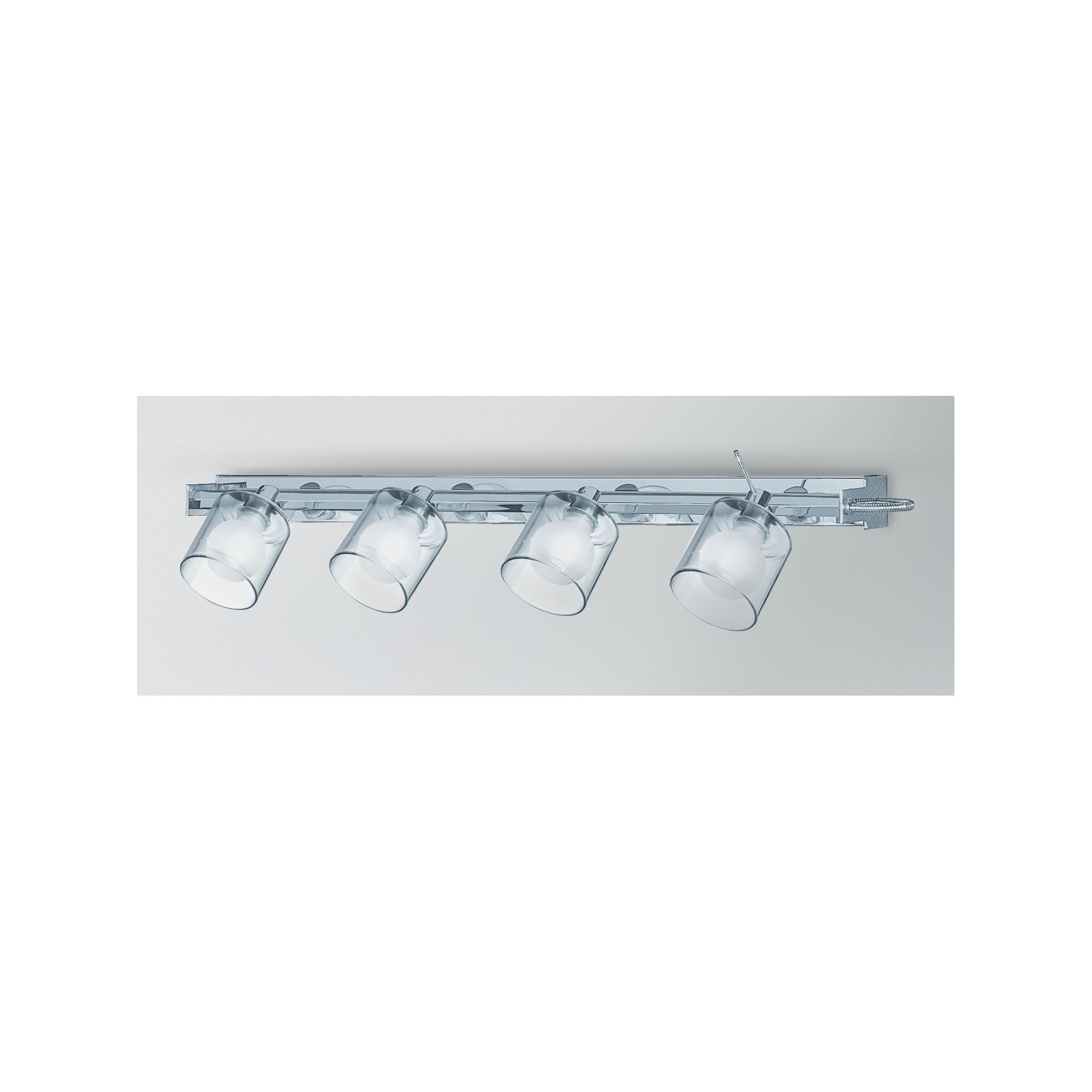 Lucente Nau Wall Light With Cylinder Glass C - Brushed Nickel / 2 X 48w G9 Qt-13