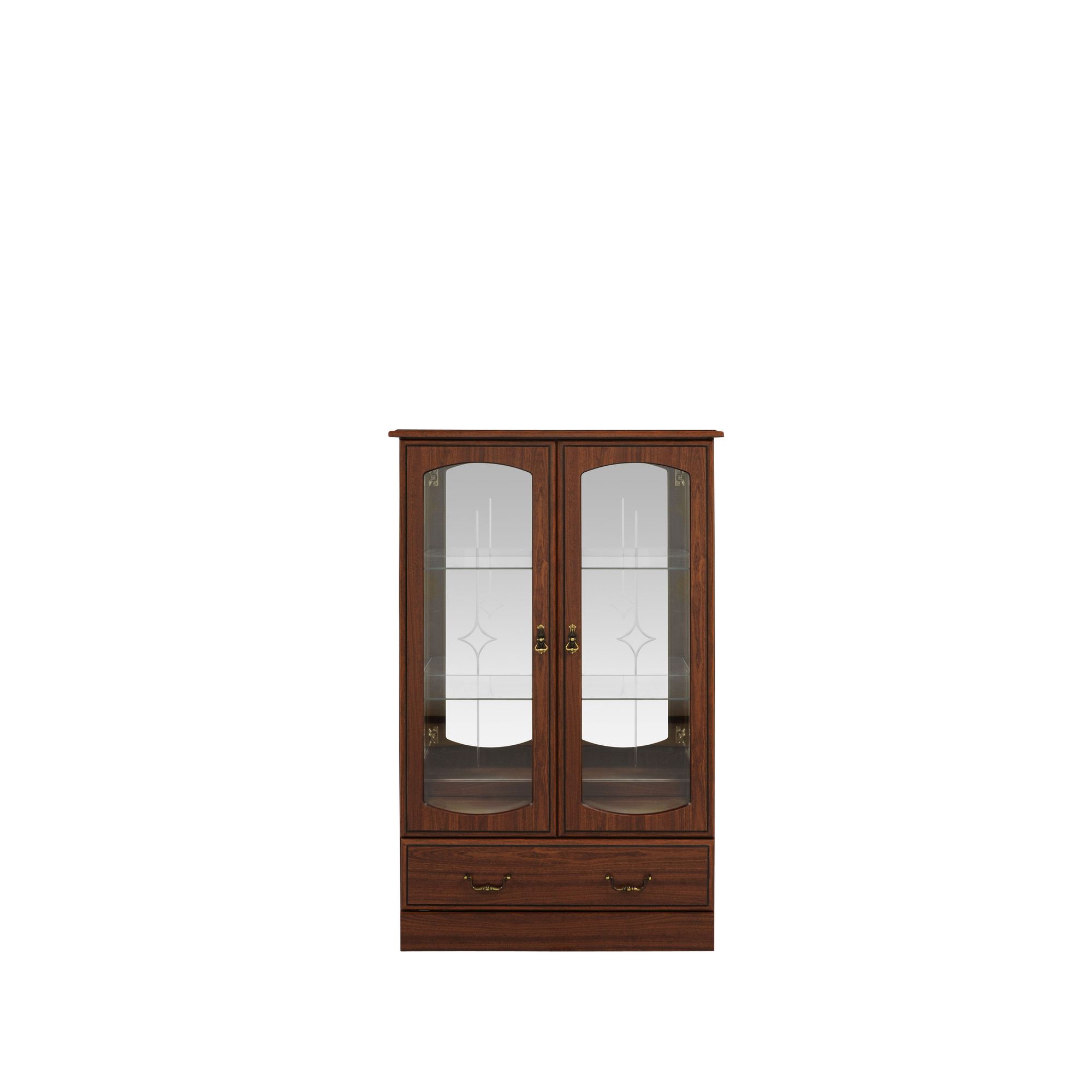 Caxton Byron Low Display Cabinet in Mahogany at Tesco Direct