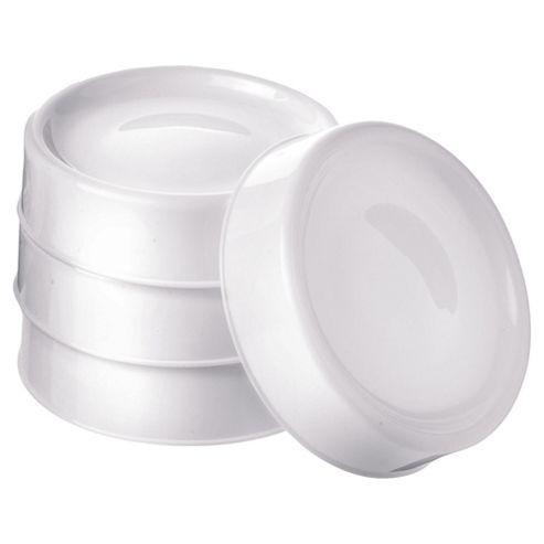 Image of Tommee Tippee Closer To Nature Milk Store Lids X4