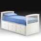 Julian Bowen Hornblower Captain's Bed Frame - Stone White