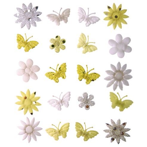 Image of Spring Garden White/cream 20pcs