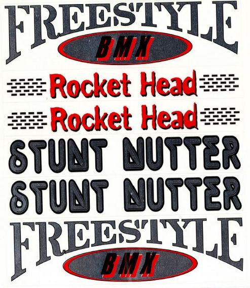 Image of Adcal 'stunt Nutter' Sticker Set