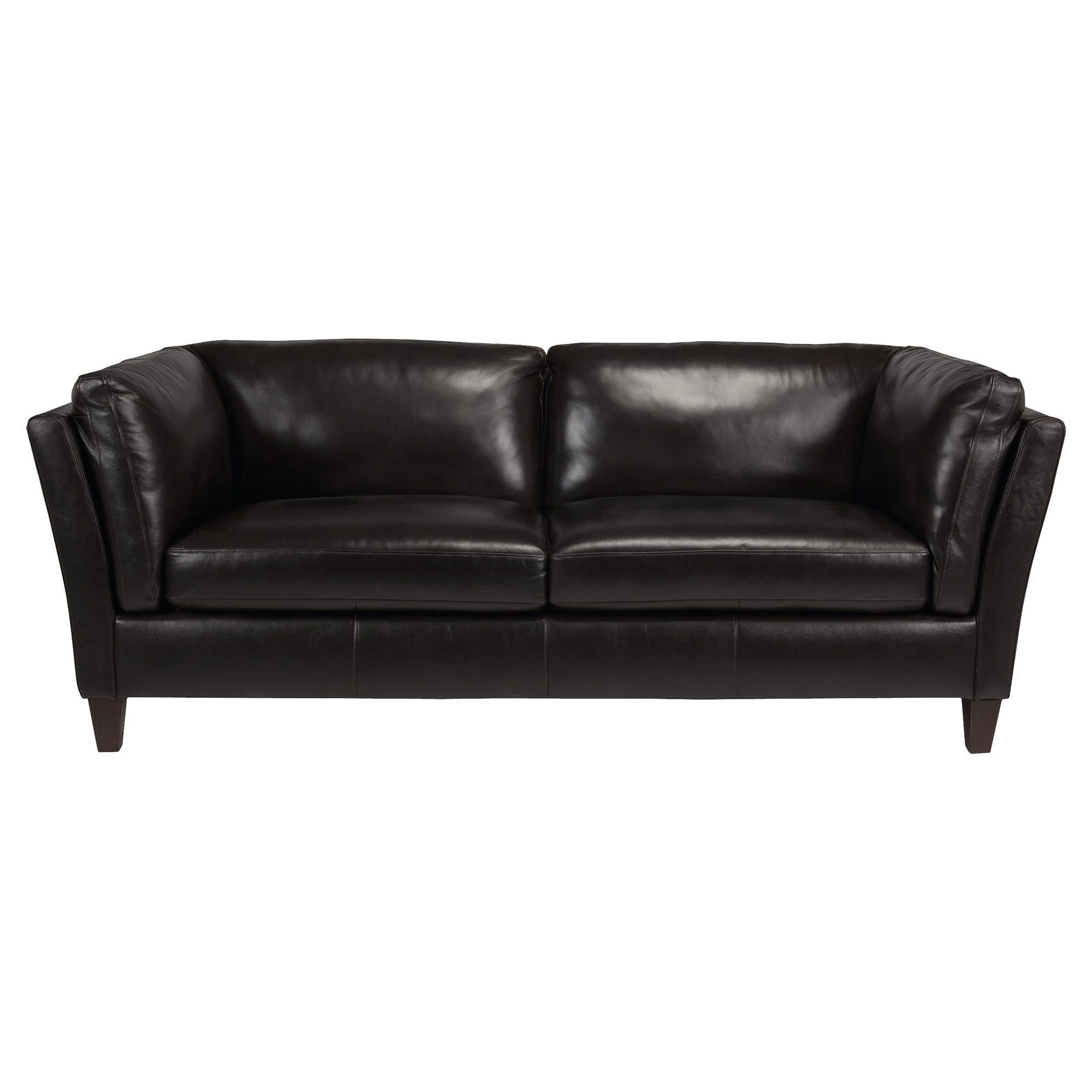 Santos Leather Medium Sofa Chocolate at Tescos Direct