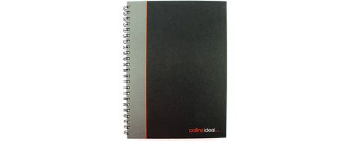 Image of Collins Ideal Wiro Bound Book A4 192 Pages Ruled Feint 6428w