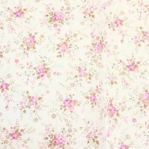 Image of Decopatch Sheet Ref. 570 Small Floral Pink/white