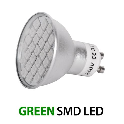 Image of Minisun 5w 27 Smd Led Gu10 Light Bulb Green