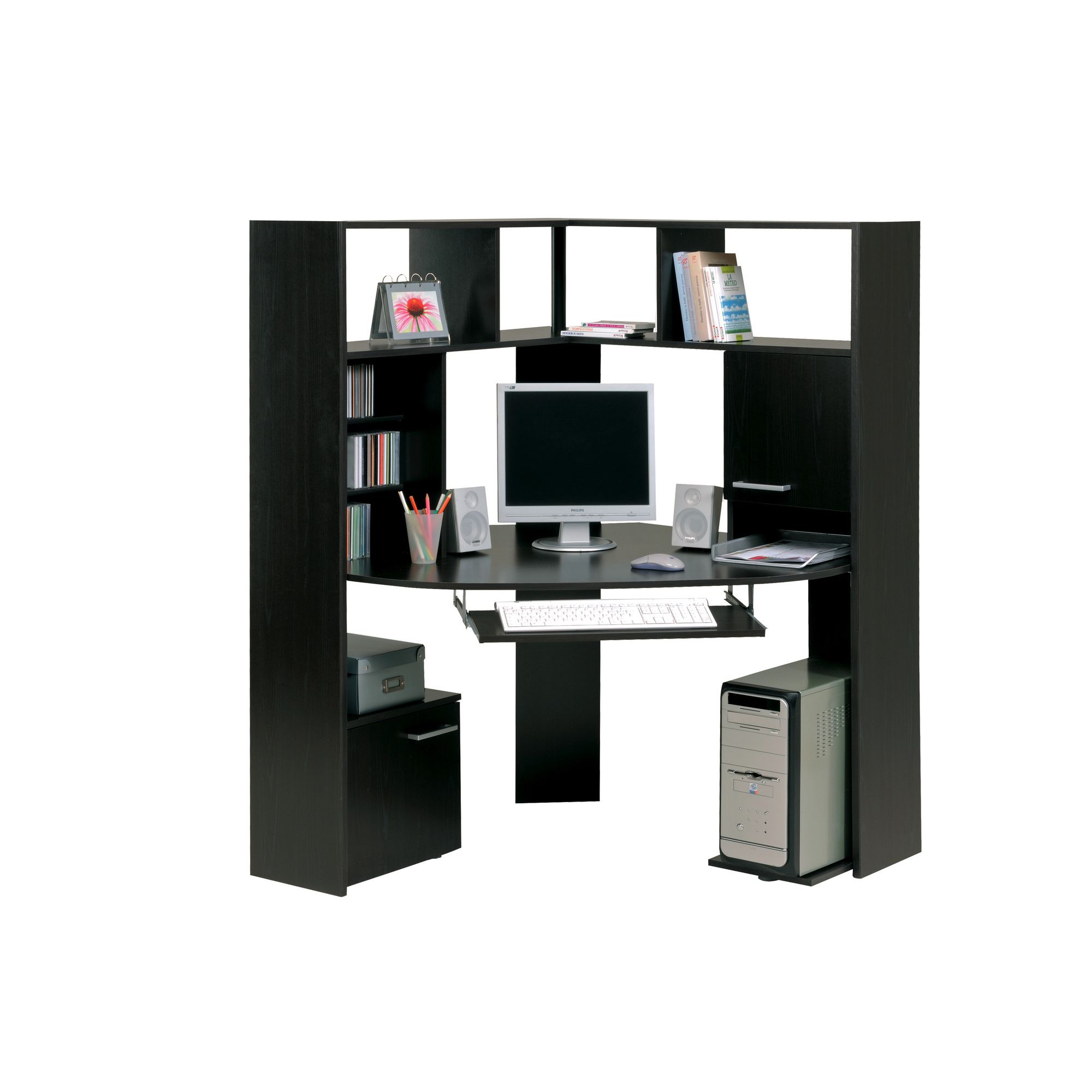 Parisot Hubble Corner Computer Desk in Wenge at Tescos Direct