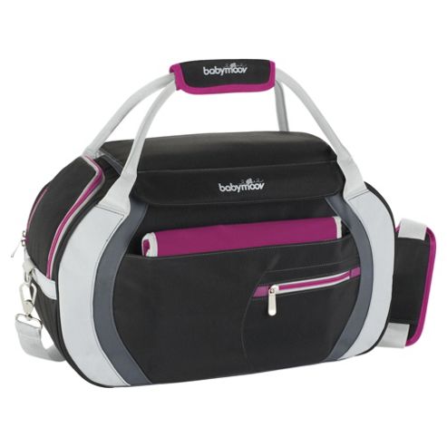 Image of Babymoov Sports Style Changing Bag, Black/hibiscus