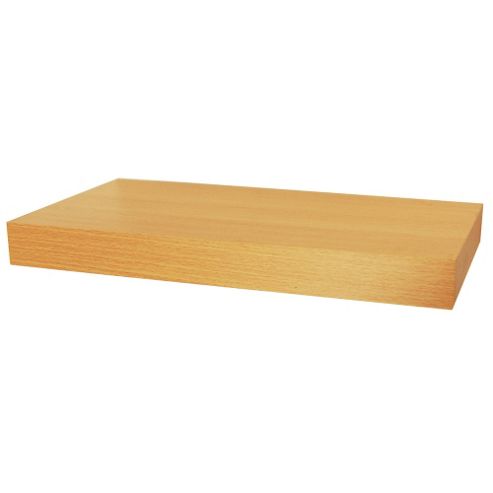 Image of Chicago - Wood Effect 40cm Floating Wall Shelf - Beech