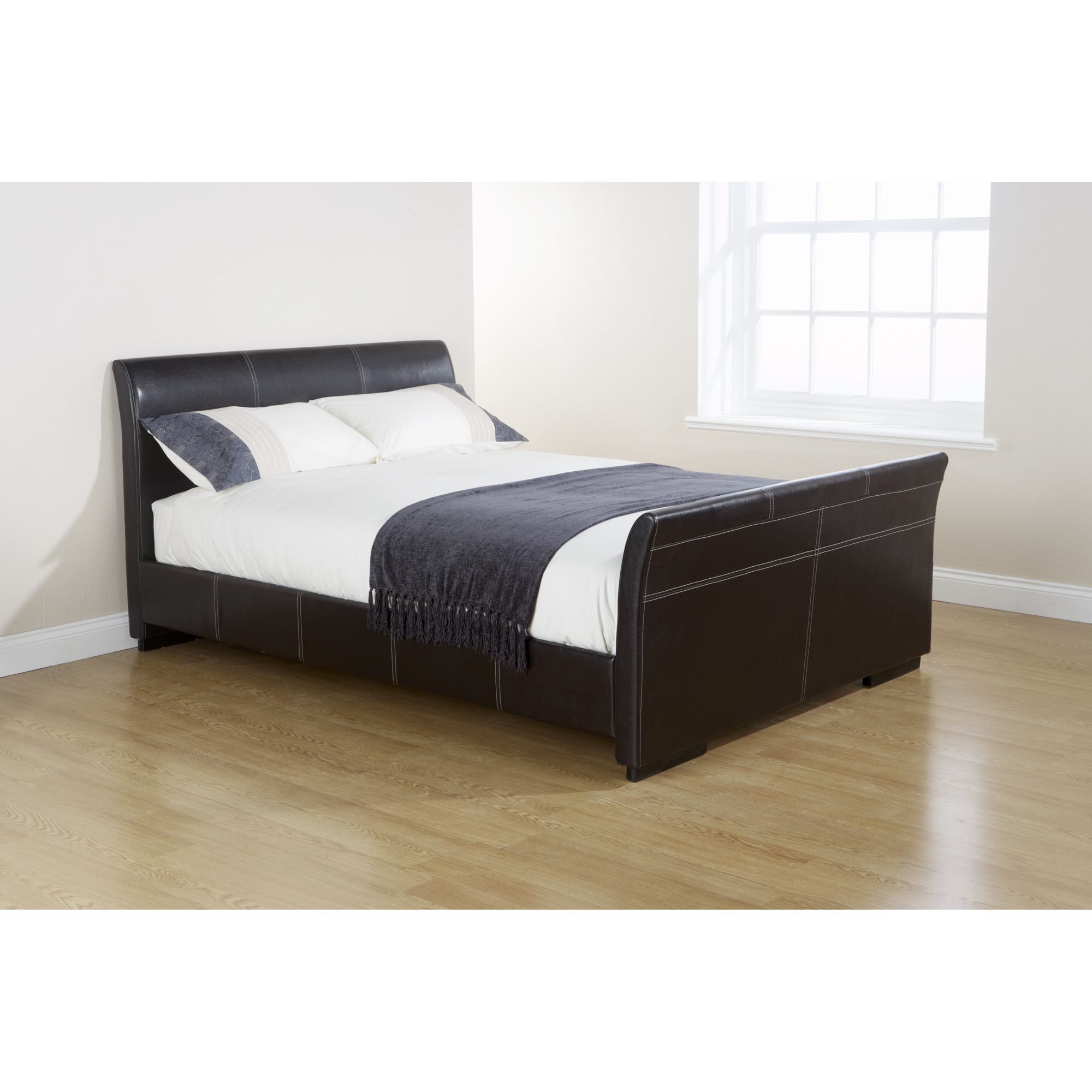 Elements York Sleigh Bed - King at Tescos Direct