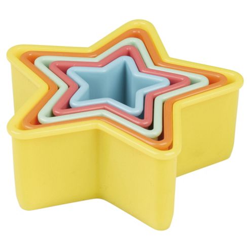 Image of Tala Star Colour Cookie Cutters, 5 Piece