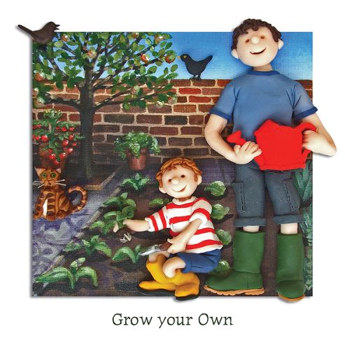 Image of Holy Mackerel Grow Your Own Greetings Card