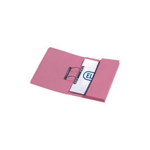 Image of Elba Stratford Transfer Spring File Recycled Pocket 315gsm 32mm Foolscap Pink Ref 100090149 [pack 25]