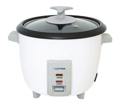 Lloytron 0.8L Automatic Rice Cooker - White