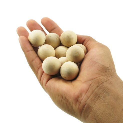 Image of Wood Ball 25mm/nohole 10 Pk