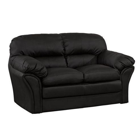 Image of Global Furniture Direct Serpentine Springs Bonded Leather 2 Seater Sofa - Cream