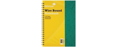 Image of Silvine Notebook Twinwire Sidebound Hardcover Perforated Ruled 192 Pages 75gsm A4 Ref Spa4