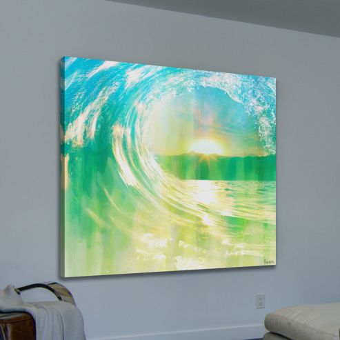Image of Parvez Taj Perfect Waves Canvas Wall Art - 101 Cm H X 101 Cm W X 5 Cm D