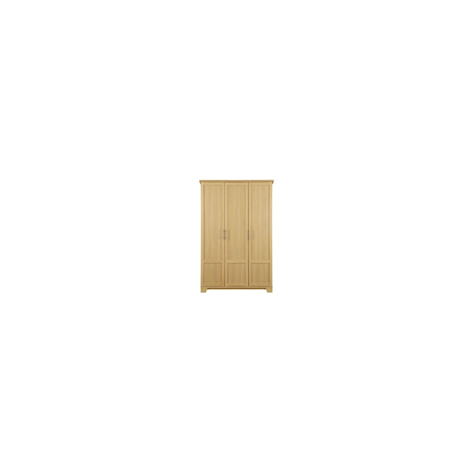 Caxton Melody 3 Door Wardrobe in Natural Oak at Tesco Direct