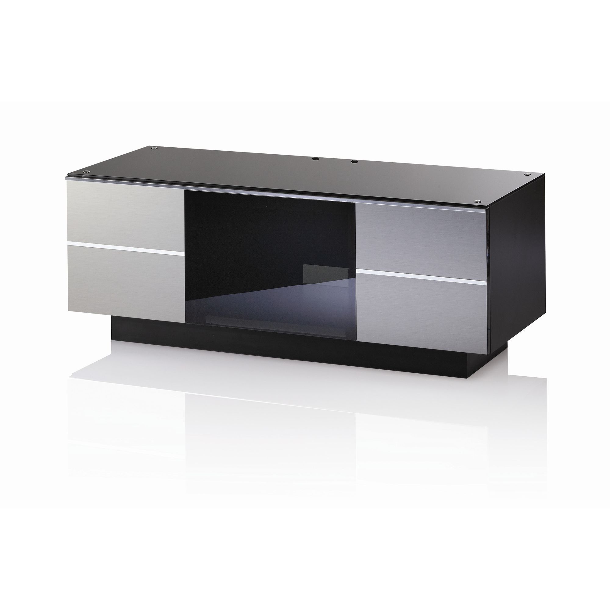 UK-CF G Series GG TV Stand - 110cm - Inox at Tescos Direct