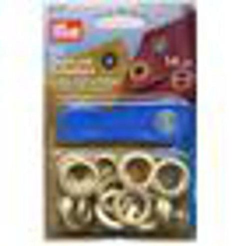Image of Eyelets+washers 14mm Gilt