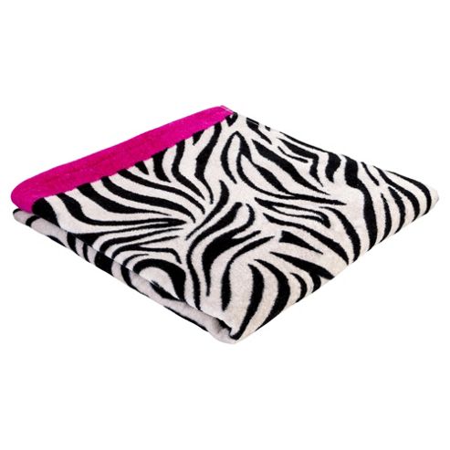 Image of Tesco Zebra Print Beach Towel