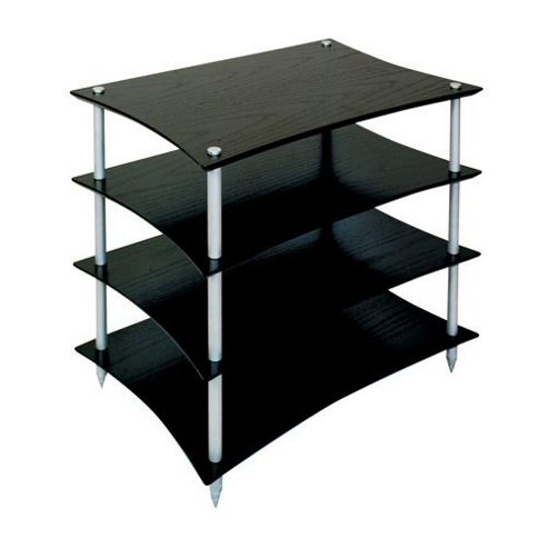 Image of Quadraspire Q4evo 4 Shelf Hi-fi Stand In Black