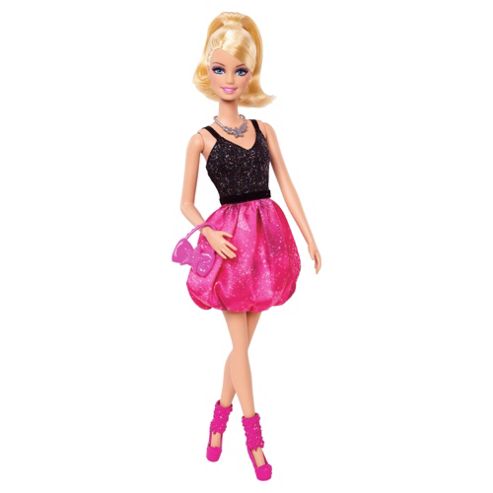 Image of Barbie Glam Party Black & Pink Doll