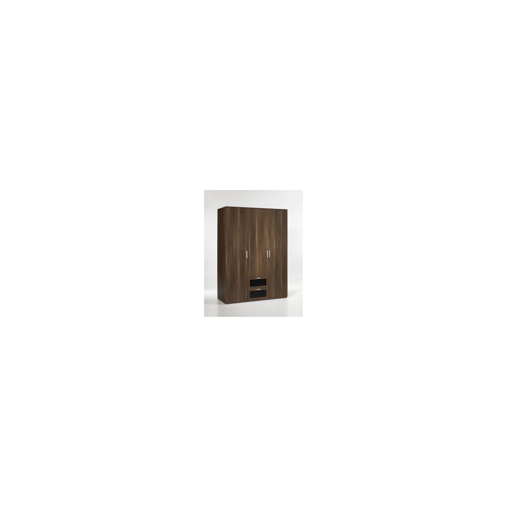 Tvilum New York Three Door Wardrobe in Dark Walnut at Tesco Direct