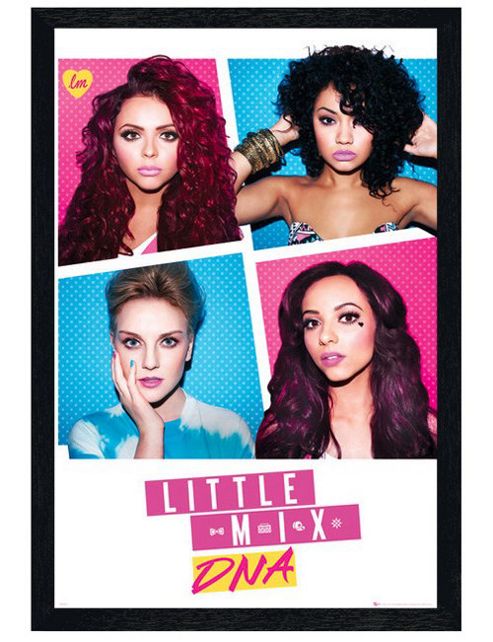 Image of Little Mix Black Wooden Framed Dna Poster
