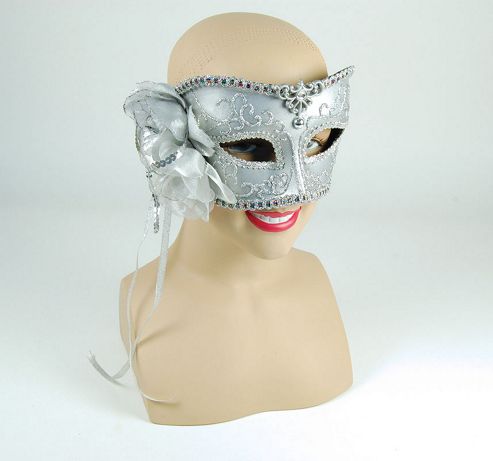 Image of Silver Mask + Rose
