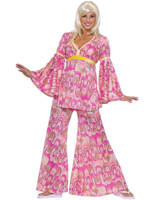 Image of Adult Flower Power 60s Hippie Costume