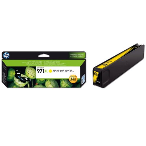 Image of Hp 971xl Yellow Ink Cartridge (yield 6600 Pages) For Officejet Pro X Series Printers