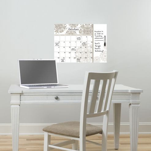Image of Wallpops Kolkata Dry Erase Monthly Calendar With Notes Wall Stickers