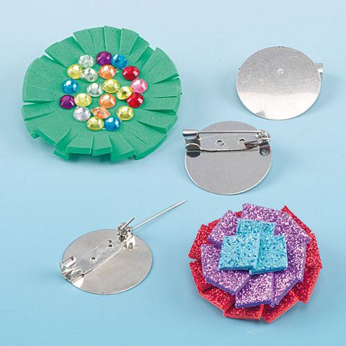 Image of Metal Badge Blanks (pack Of 20)