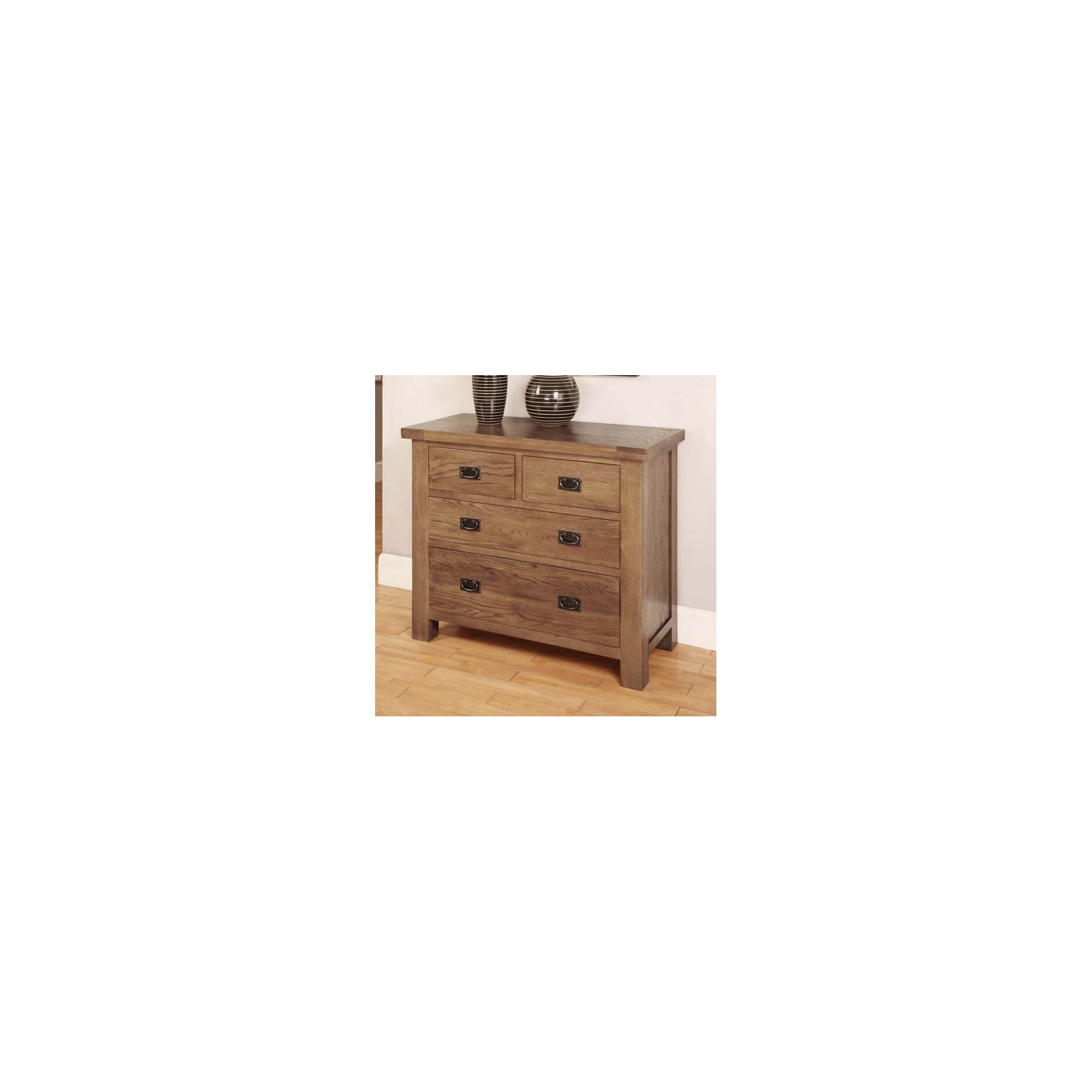 Hawkshead Brooklyn Four Drawer Chest in Rich Patina at Tesco Direct