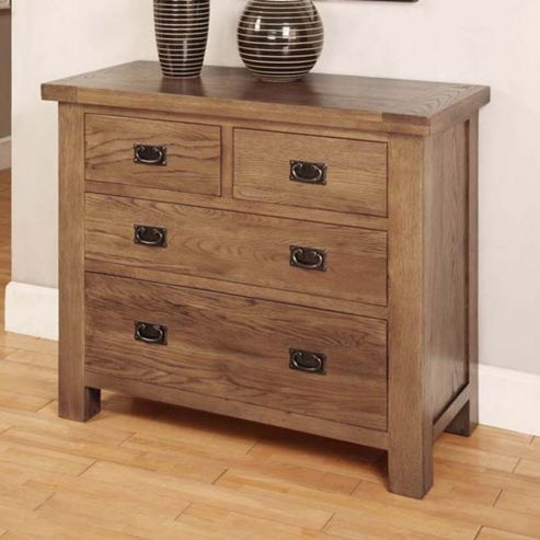 Image of Hawkshead Brooklyn Four Drawer Chest In Rich Patina